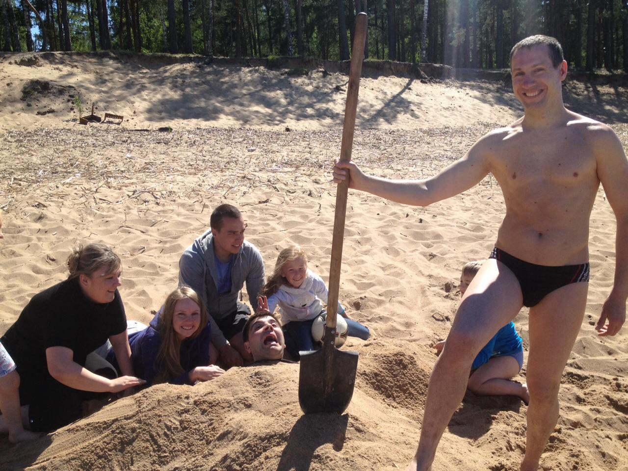 коллектив на море